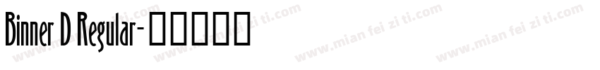 Binner D Regular字体转换